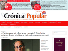 Tablet Screenshot of cronicapopular.es